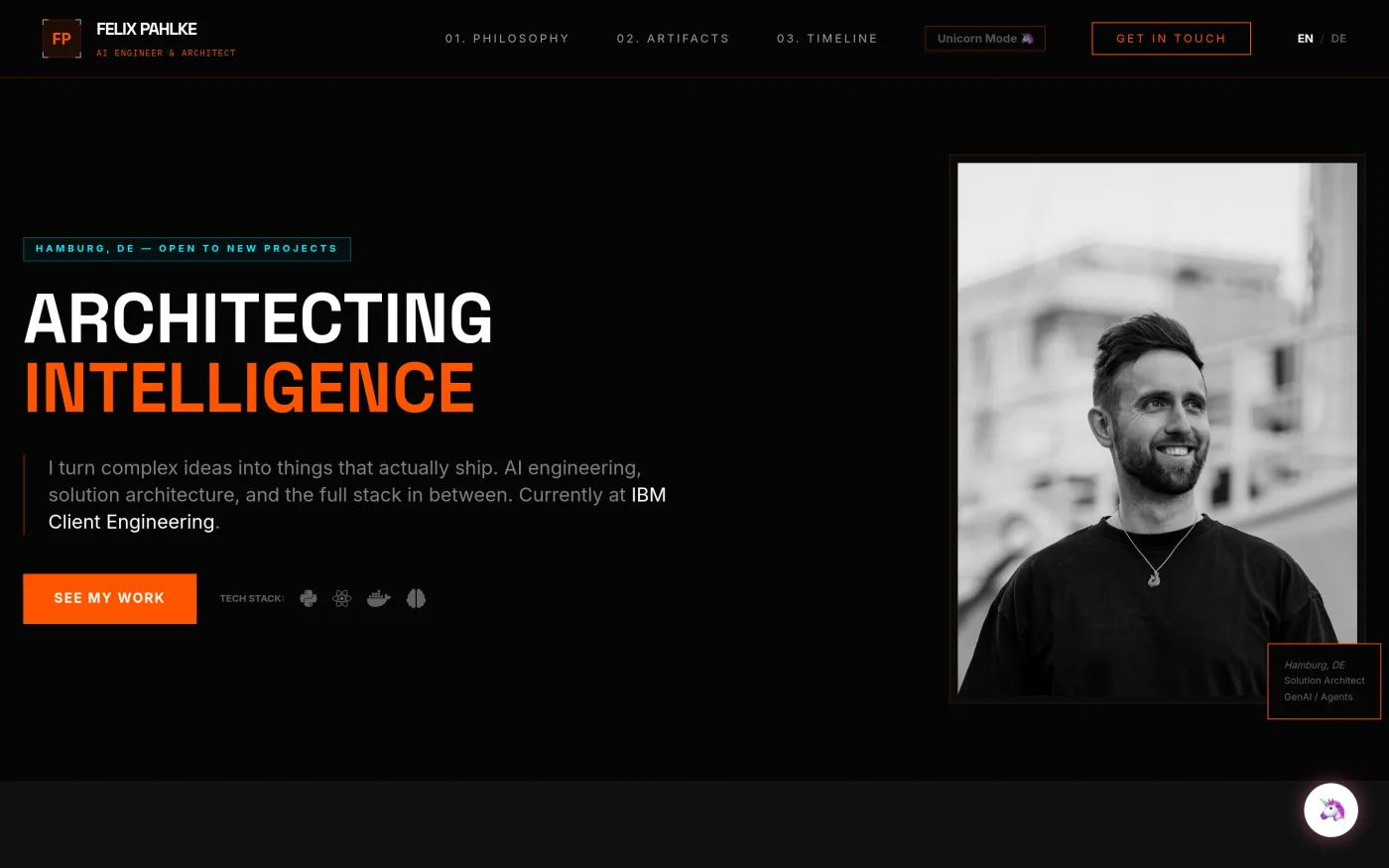 Felix Pahlke portfolio website
